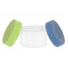 2 oz. White PP Plastic Round Thick Wall 53-400 Square Base Jar-Colored CRC Cap (MRP)