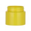 1 oz. Yellow Single Wall 53-400 Round Other Plastic Jar-False Bottom-Colored Cap
