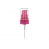 20-410 Pink Wildberry Translucent Plastic Treatment Pump w/ 3 9/16 in. dip tube