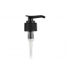 24-410 Black Plastic Lotion-Soap Pump w/ 2cc Output, Lock-Down Head & 7 1/2 in diptube-JET-Stock