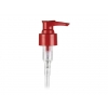24-410 Red Metallic Plastic Lock Down/Up Lotion Pump (6 3/4 in dip tube)
