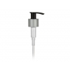 24-410 Silver-Black Plastic Lotion-Soap Pump w/ 1.2cc Output & 5 15/16 in. Diptube & Lock-Up Head 40% OFF