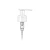 24-410 White Smooth Plastic Lotion-Soap Pump-Lock-Up Head-7 in. DT- 1.2 cc OP (Aptar)