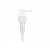24-410  White Plastic Lotion Pump with Lock Down Saddle Head