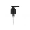 24-415 Black Ribbed Plastic Lotion Pump w/ Lock-Down Head, 2 cc Output & 9 in.dip tube (stock item)
