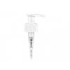 28-410  White Plastic Lotion Pump with Lock Up Saddle Head