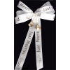 Wedding  Ribbon in 25 yd. spool of 5/8 in. wide white ribbon with Just Married