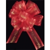 25 yd. spool of 1 1/2 in. Red/Gold HAPPY VALENTINES DAY Printed Organza Ribbon 40% OFF