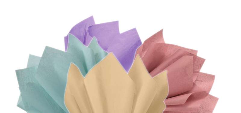 24 Sheets of 20x30 in. Assorted Colored Tissue Recycled Paper Mix & Match for VOLUME DISCOUNTS