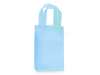 Small (Rose) Aqua Plastic Frosted Gift Bag (5.5 in. x 3.25 in x 8 in) 100% Recycled VOLUME DISCOUNTS