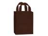 Medium (Cub) Brown Frosted Plastic Gift Bag (8 in. x 4 in. x 10 in.) 100% Recycled VOLUME DISCOUNTS
