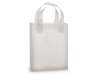 Medium (Cub) Clear Frosted Plastic Gift Bag (8 in. x 4 in. x 10 in.) 100% Recycled VOLUME DISCOUNTS