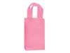 Small (Rose) Blazing Pink Plastic Frosted Gift Bag (5.5 in. x 3.25 in x 8 in) 100% Recycled VOLUME DISCOUNTS