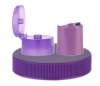 Purple-Lavender Plastic Caps