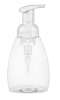 8 oz. Clear 40 MM tapered squat oval PET (BPA free) plastic bottle with foamer.