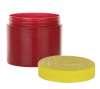 4 oz. Cranberry Plastic Double Wall 70-400 Opaque PP Jar-Colored CRC Cap