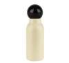 1 oz. Beige 20-415 Opaque HDPE Plastic Bullet Round Bottle-Black Ball Non Dispensing Cap