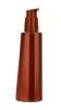 4 oz. pearl copper PET BPA FREE cylinder round 24-410 plastic opaque bottle with tear drop base. Pump is included.
