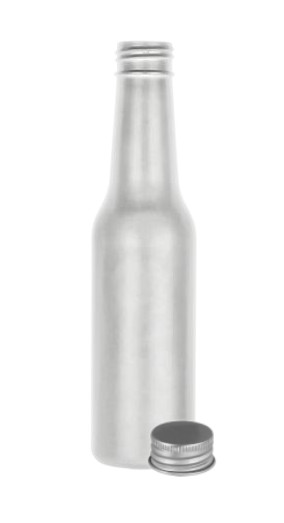 5 oz. White HDPE Long Neck Opaque 24-400 Plastic Bottle w/ Non Dispensing Silver Metal Cap 60% OFF