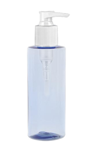 6 oz. Blue Light 24-415 PET (BPA Free) Translucent Plastic Cylinder Round Bottle W/ White 1.5cc Lock-Down Pump-6 in. dt 50% OFF