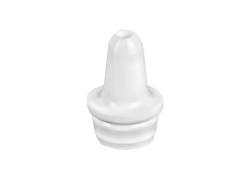 15mm White LDPE Nasal Controlled Dropper Plug Insert-.020 in. Orifice (Amcor)