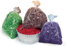 Crinkle shredded paper for filling baskets & gift bags. 