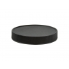 black flat liner