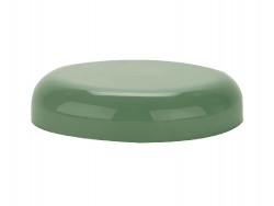 70-400 Dusty Sage Green Smooth Dome PP Plastic CT Jar Cap-Foam Liner