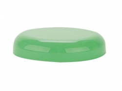 70-400 Green Light Pearl PP Plastic Dome Smooth CT Jar Cap-Foam Liner