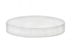 70-400 White Flat Smooth Shiny PP Plastic CT Jar Cap-F-217 Liner-MRP