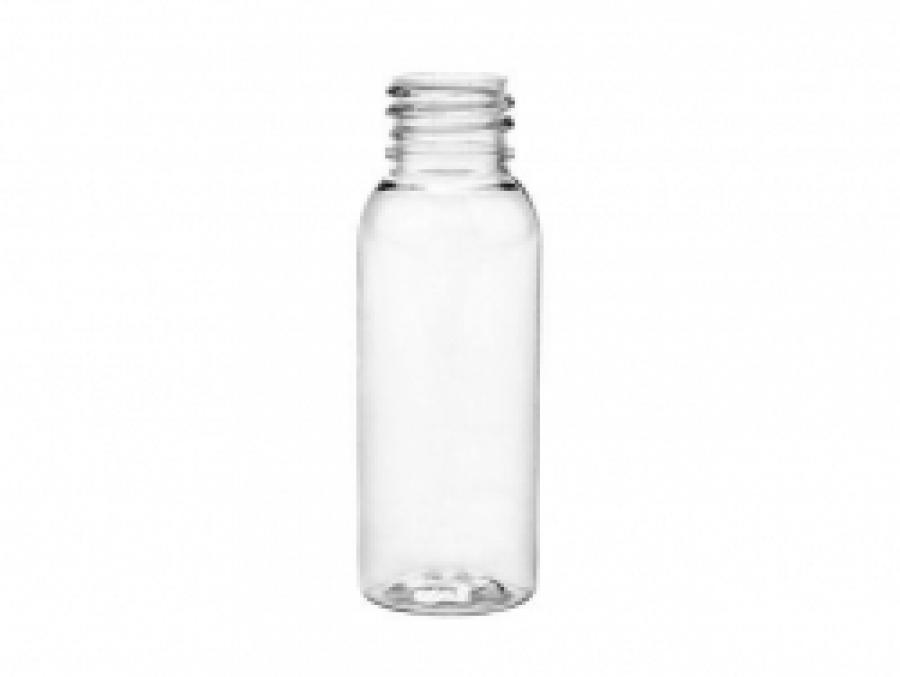 1 oz. Clear 20-410 PET Round Bullet (BPA Free) Plastic Bottle-CRC Dropper Cap
