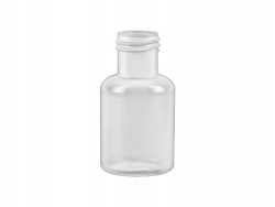 .33 oz. (1/3 oz) (10 cc) Natural 15-415 Boston Round Semi-Opaque LDPE Plastic Squeezable Bottle
