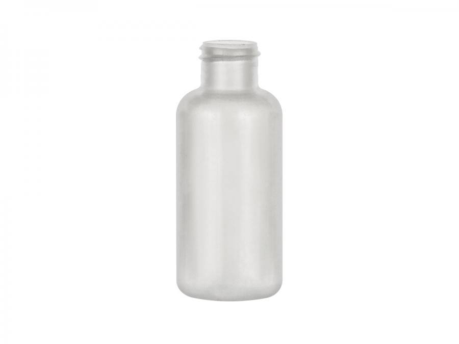 1 oz. Natural LDPE 20-410 Plastic Squeezable Boston Round Bottle (Amcor)