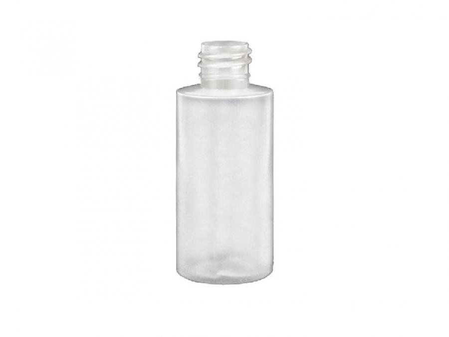 1 oz. Natural 20-410 Cylinder Round Squeezable LDPE Semi-Opaque Plastic Bottle-White FM Sprayer-2 3/4 in. DT