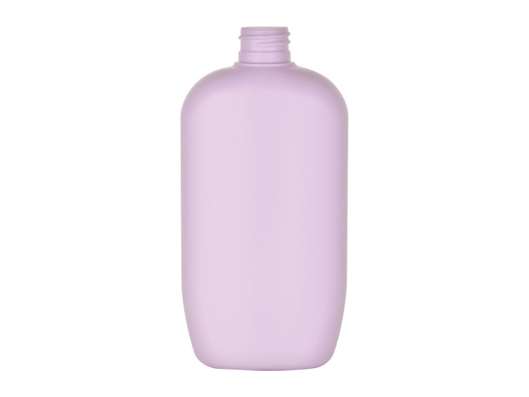 15oz. Lavender HDPE 28-410 Opaque Squeezable Oval Plastic Bottle