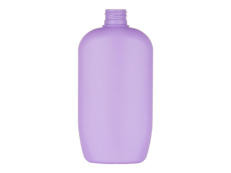 15oz. Purple HDPE 28-410 Opaque Squeezable Oval Plastic Bottle