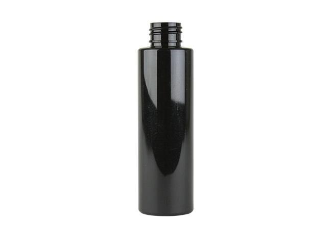 Download 4 oz. Black Shiny 24-410 Opaque Plastic Cylinder Round Bottle Yellowimages Mockups