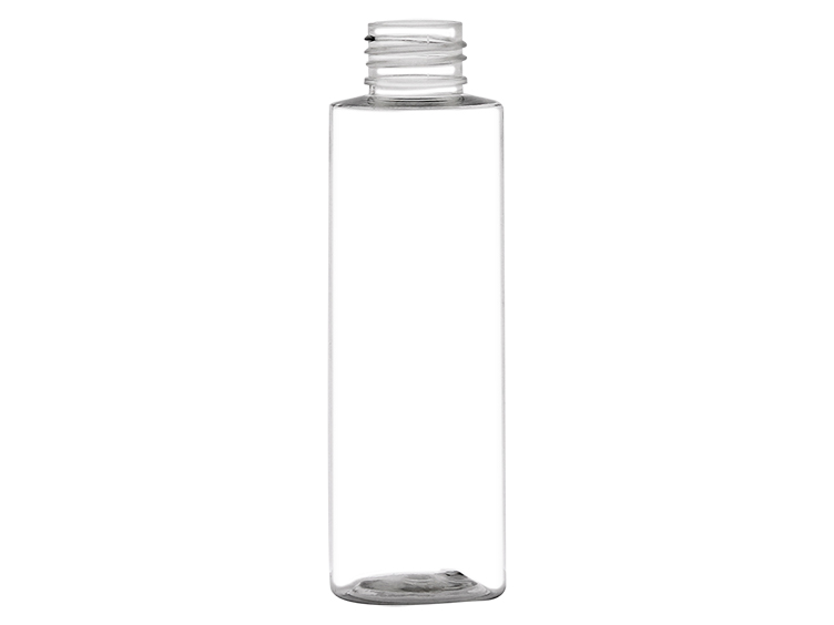4 oz. Clear 24-410 PET (BPA Free) Plastic Cylinder Round Bottle