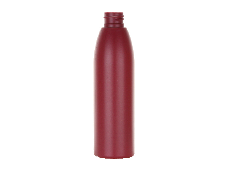 12 oz. Cranberry Tapered Bullet (Evolution) Round 24-410 HDPE Opaque Slightly Squeezable Plastic Bottle (Surplus)
