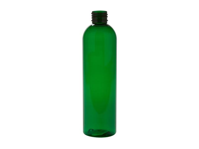 8 oz. Green 24-410 PET (BPA Free) Semi-Translucent Bullet Round Plastic Bottle w/ Sprayer or Pump 30% OFF (Stock Item)