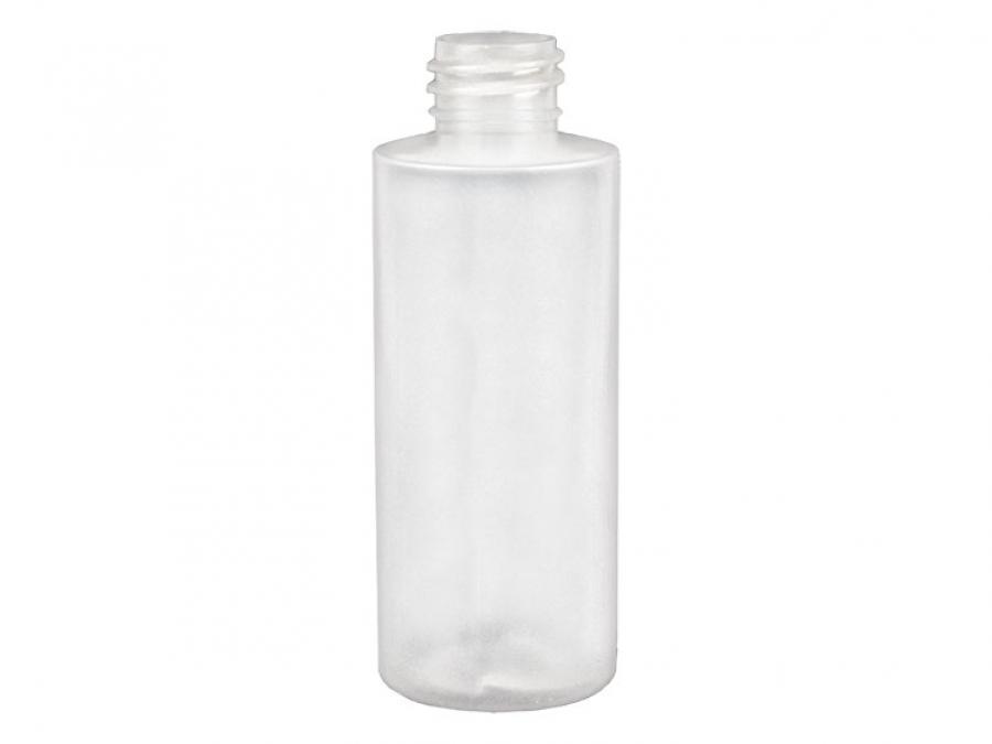4 oz. Natural Cylinder Round 20-410 HDPE Semi-Opaque Squeezable Plastic Bottle (Amcor)
