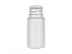 .5 oz. (1/2 oz) White 20-410 Cylinder Round HDPE Opaque Plastic Bottle