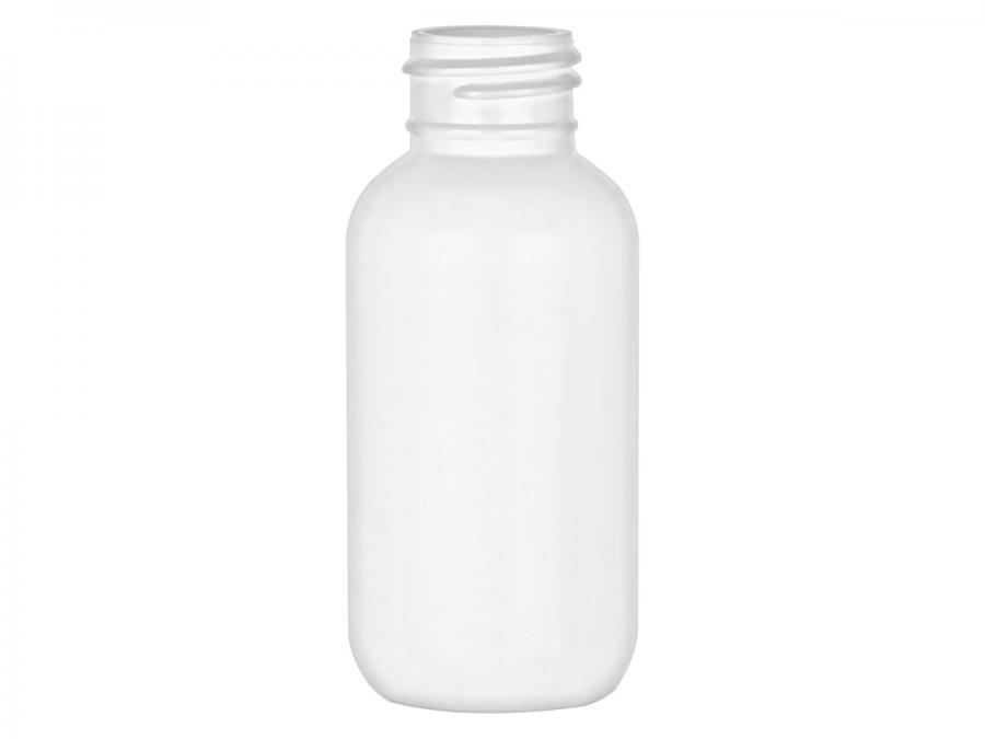 2 oz. White 24-410 Boston Round MDPE Squeezable Plastic Bottle