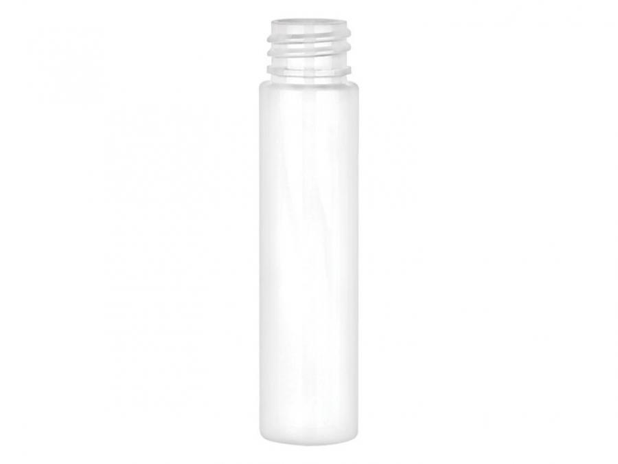 1 oz. White 20-410 Tall Cylinder Round PET (BPA Free) Opaque Shiny Plastic Bottle-FM Sprayer or Treatment Pump