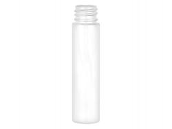 1 oz. White 20-410 Tall Cylinder Round PET (BPA Free) Opaque Shiny Plastic Bottle
