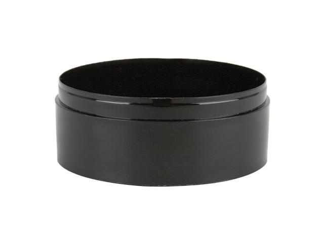 Black plastic jars offered in a 1/2, 1, 2, 4 & 8 oz sizes. 