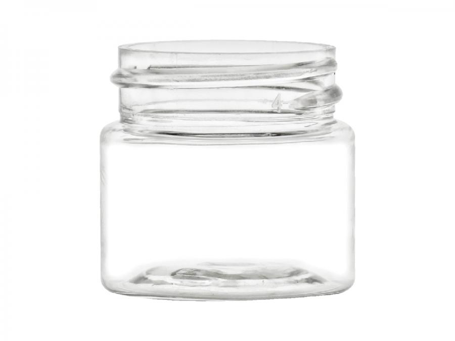 .5 oz. (1/2 oz.) Clear Plastic Single Wall BPA FREE 33-400 PET Jar
