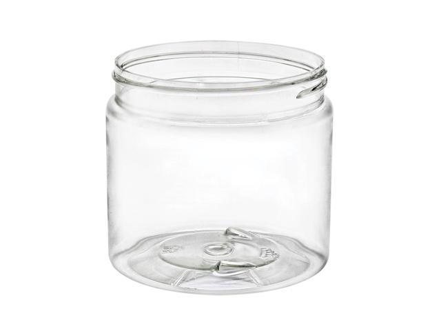 12 Ounce Short Clear Screw Top Jars