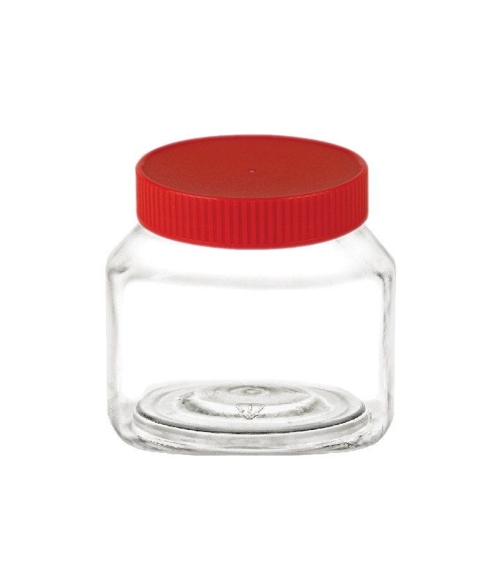 6oz Clear PS Plastic Straight Sided Jars (Short) - Clear 70-400