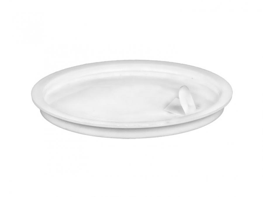 53 mm White PP Plastic Sealing Disc-Pull Tab-Jar Opening 1 3/4 in. Wide (Omega)